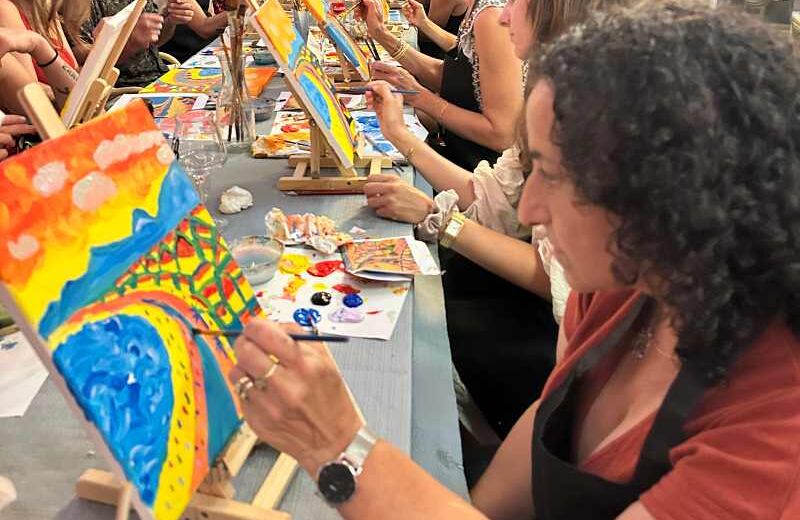 activité afterwork Nice, sortie créative Nice, apéro peinture FOAM, soirée originale Nice, événement détente Nice