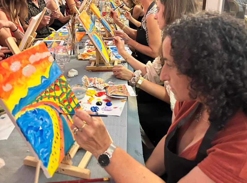 activité afterwork Nice, sortie créative Nice, apéro peinture FOAM, soirée originale Nice, événement détente Nice