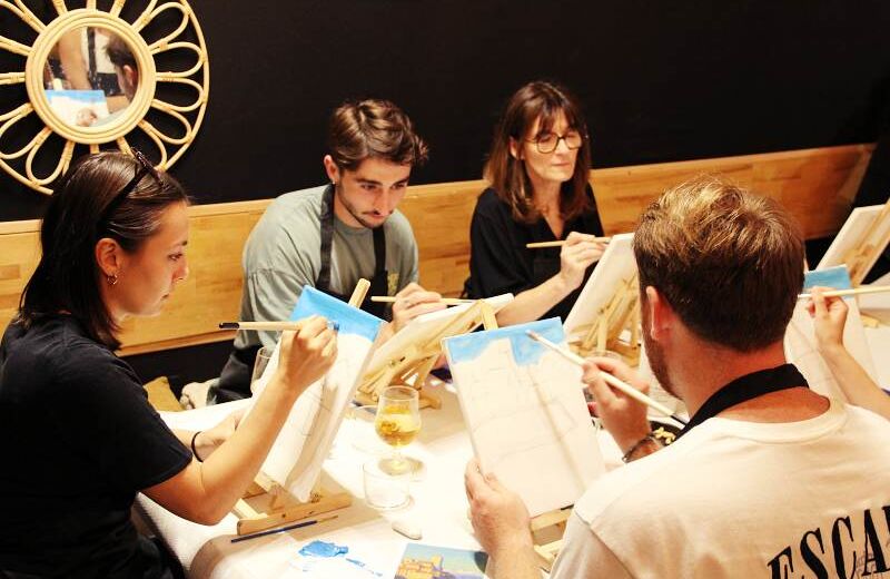 atelier peinture Nice, peinture au Foam, événement artistique Nice, soirée peinture septembre 2025, Apéros Artistiques Nice