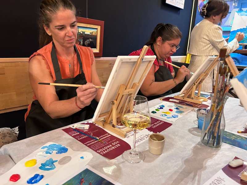 unusual things to do in nice, paint and sip nice, creative activities nice, unique experiences nice, artistic workshops french riviera
